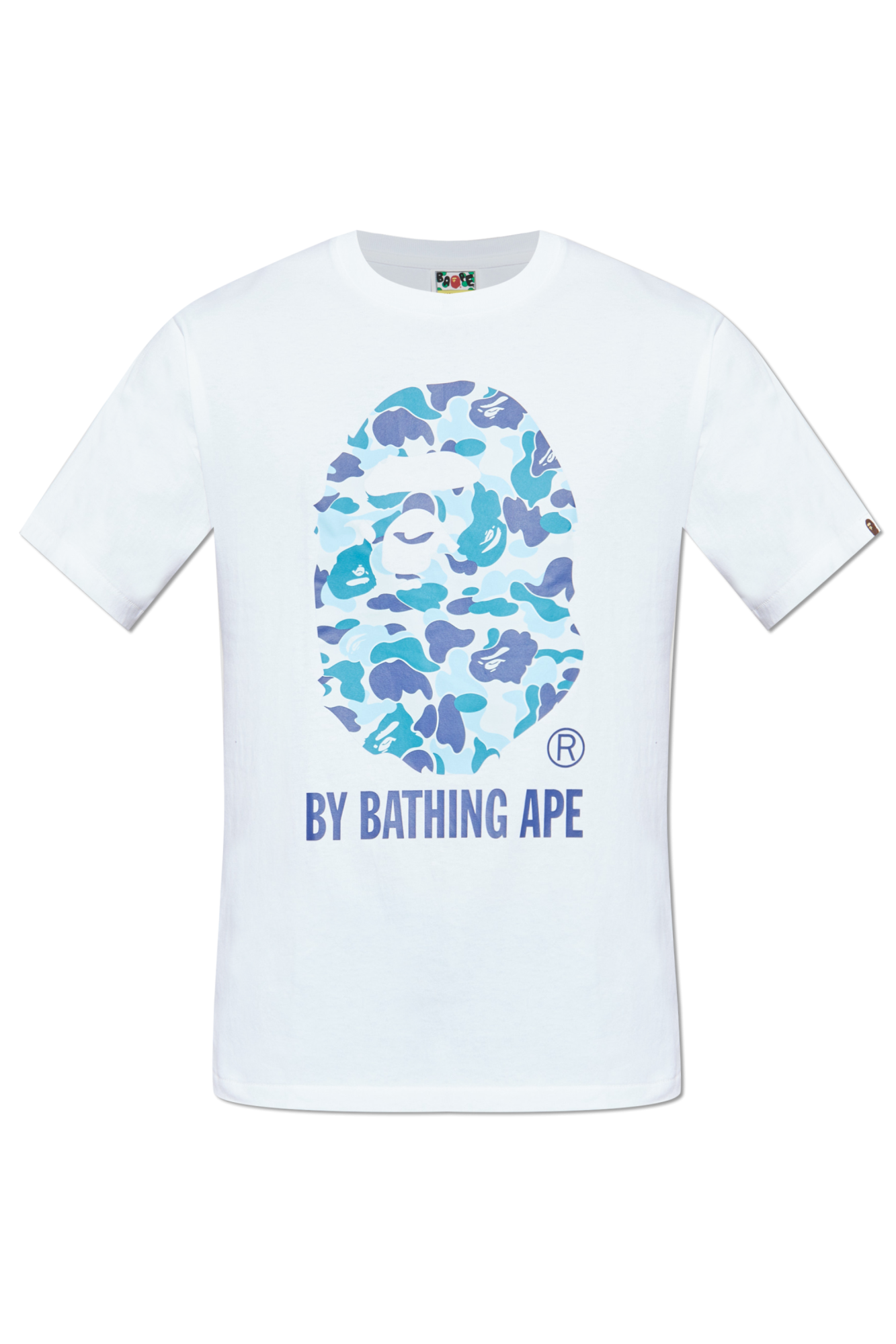 A BATHING APE ホワイト Tシャツ ショッピングバッグ付き A BATHING APE® Japanese Tattoo Side Big Ape Head Ls Tee